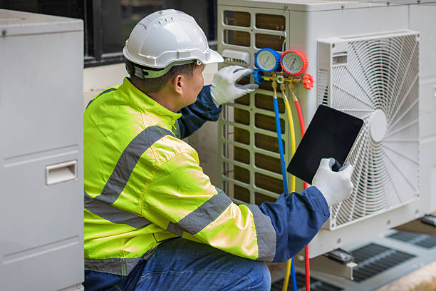 Professional Hvac Maintenance technician working in Trimble, OH